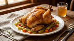 Kuře dušené v troubě: Jak ho udržet šťavnaté — recept od šéfkuchaře